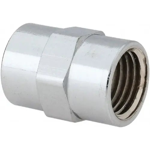 MERIT BRASS Merit Brass C111-04 Chrome Plated Brass Pipe Fitting Coupling 1/4 Inch NPT Female