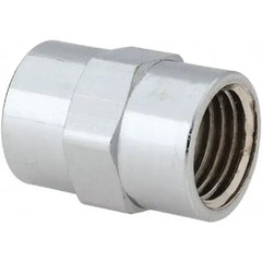 MERIT BRASS Merit Brass C111-04 Chrome Plated Brass Pipe Fitting Coupling 1/4 Inch NPT Female