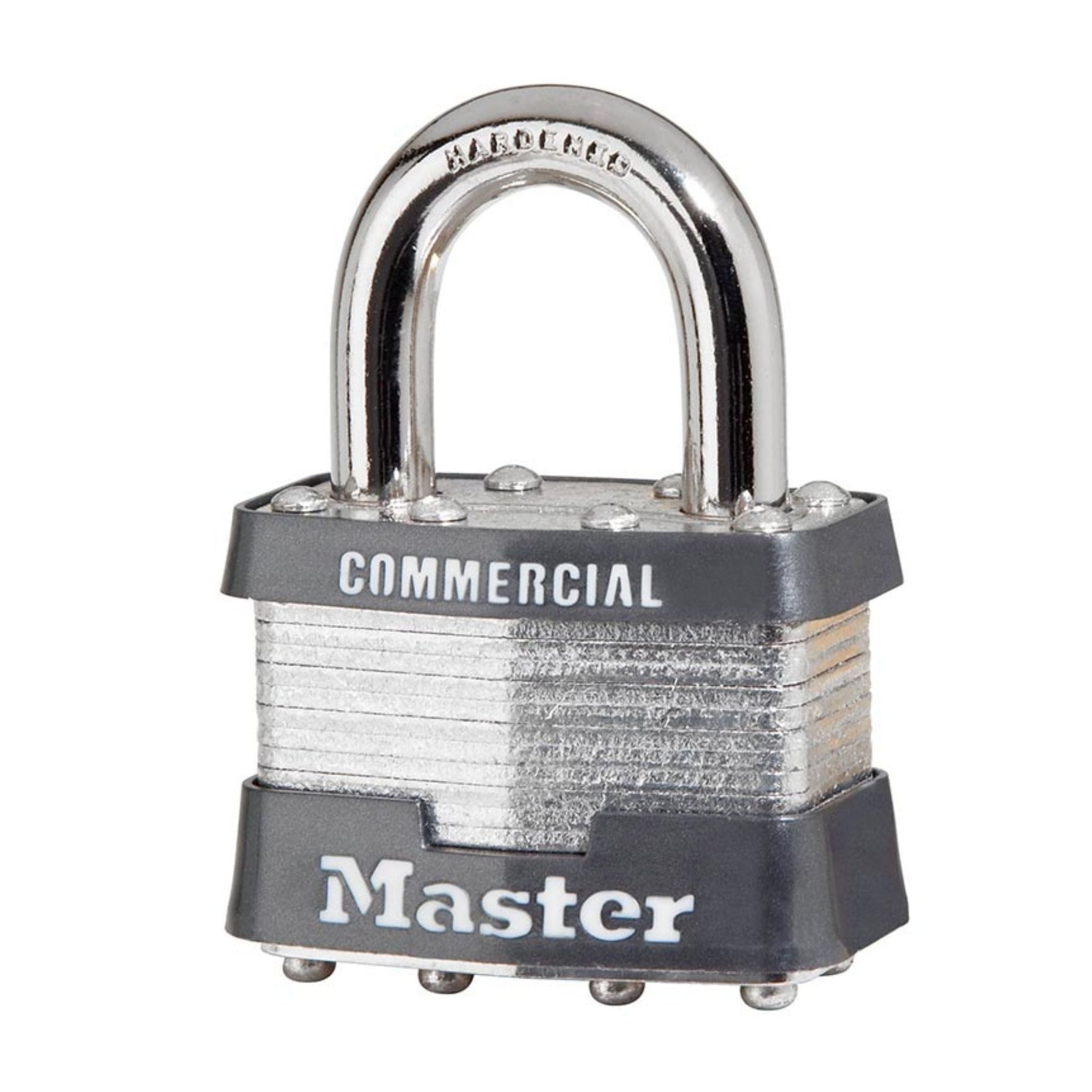 MASTER LOCK Master Lock 1KA-A389 4 Pin Tumbler Padlock Keyed Alike 5/16 in Dia, 3/4 in W x 15/16 in H Shackle, Pack of 6