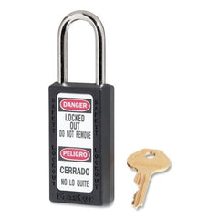 MASTER LOCK Master Lock 411BLK series 411 high security thermoplastic safety padlock 1 1/2 in