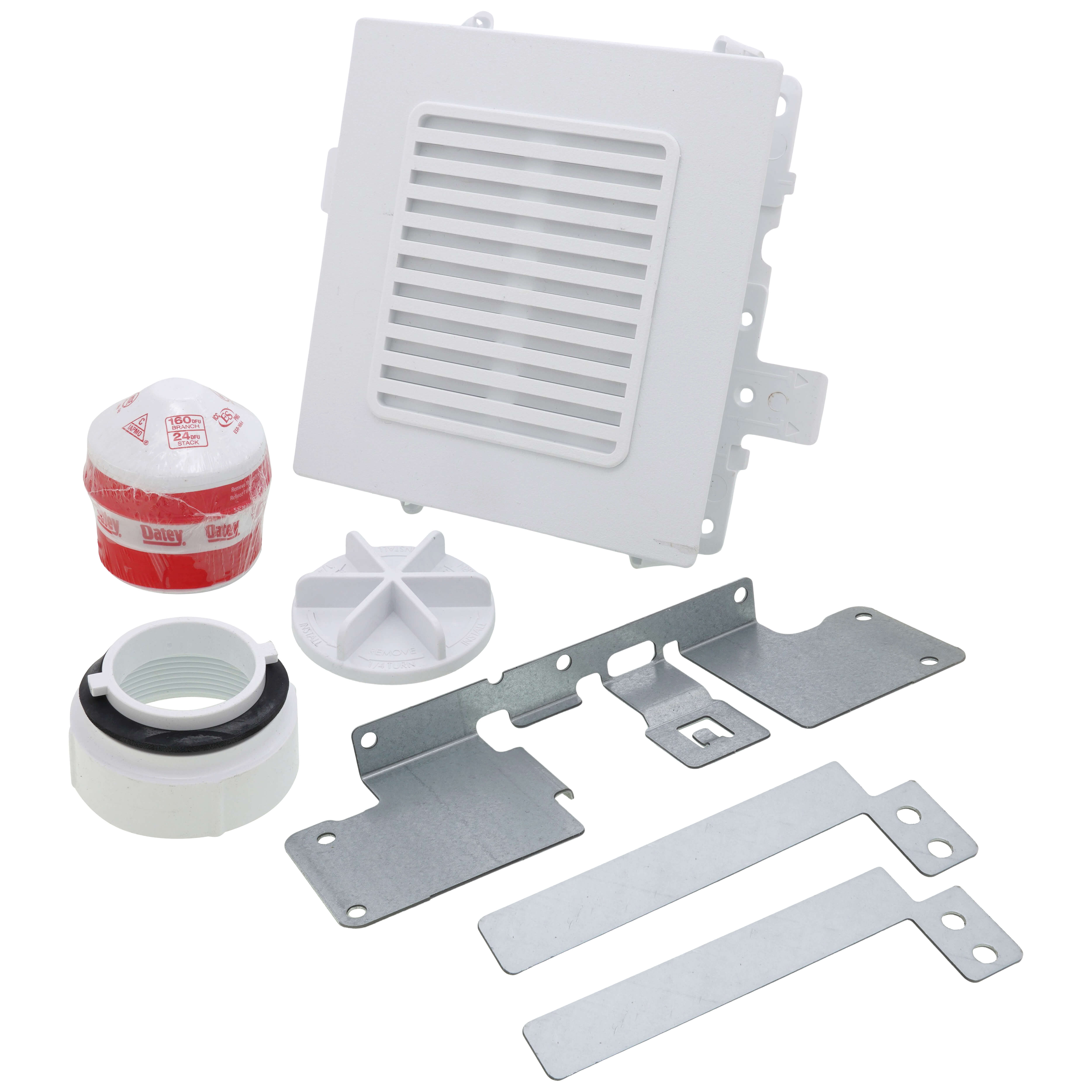 OATEY Oatey 37434 moda fire-rated sure-vent air admittance valve box 2 inch npt 1/4 turn adapter