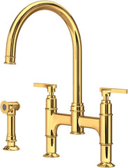 ROHL Rohl U.SB57D3LMULB Perrin & Rowe Southbank Bridge Kitchen Faucet 1.5 GPM 3 Faucet Holes