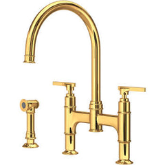 ROHL Rohl U.SB57D3LMULB Perrin & Rowe Southbank Bridge Kitchen Faucet 1.5 GPM 3 Faucet Holes