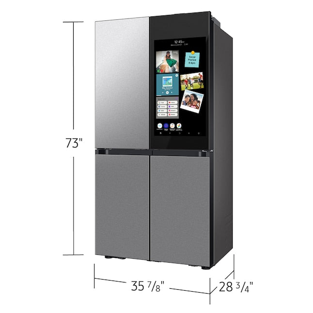 SAMSUNG Samsung rf23db9900qd 36 inch 23 cu.ft. bespoke ai counter depth 4-door flex refrigerator with family hub