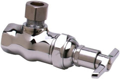 T&S BRASS T&S Brass B-1342 Loose Key Angle Stop 1/2 inches NPT Female Inlet, Outlet w/Compression Nut Fits 1/2 inches OD Tubing
