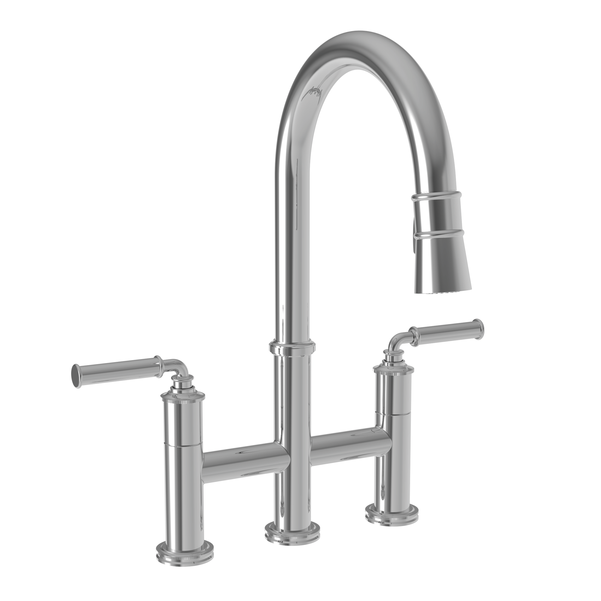 NEWPORT BRASS Newport Brass 2940-5463-26 Taft Kitchen Bridge Pull-Down Faucet 16 7/8 Inch