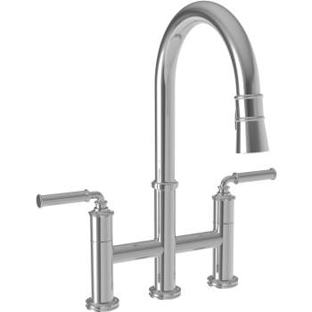 NEWPORT BRASS Newport Brass 2940-5463-26 Taft Kitchen Bridge Pull-Down Faucet 16 7/8 Inch