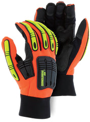 X-10 X-10 21242HO/9 Knucklehead X10 armor skin mechanics glove with impact protection size 9/medium 12 per pack