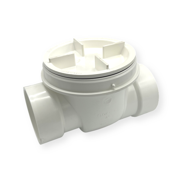 WAL-RICH Wal-Rich 0417406 4 Inch x 4 Inch PVC Backwater Valve