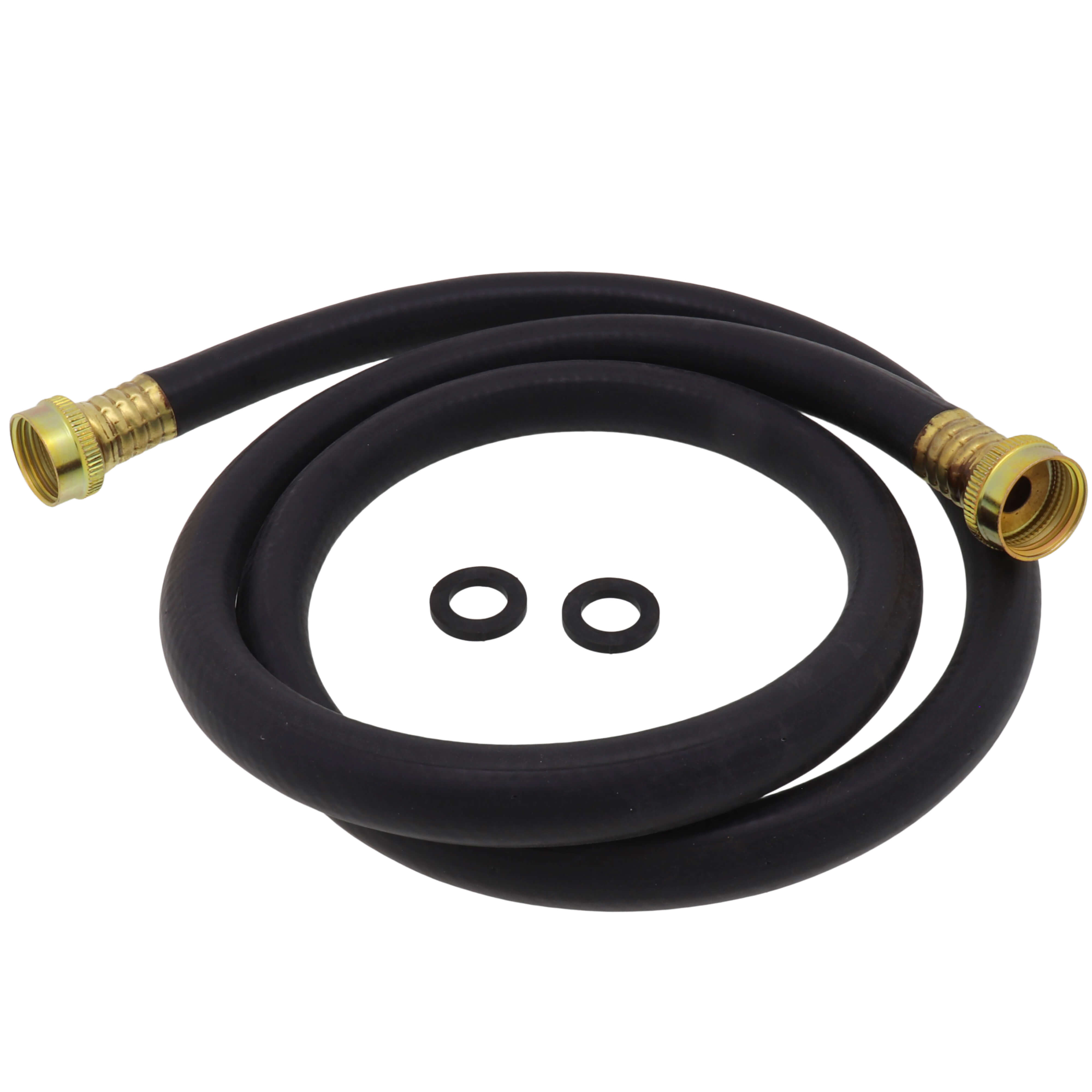 WAL-RICH Wal-Rich 0802505 5 foot heavy duty rubber washing machine inlet hose 1/2 inch ID 3/4 inch female replaces 27-13005