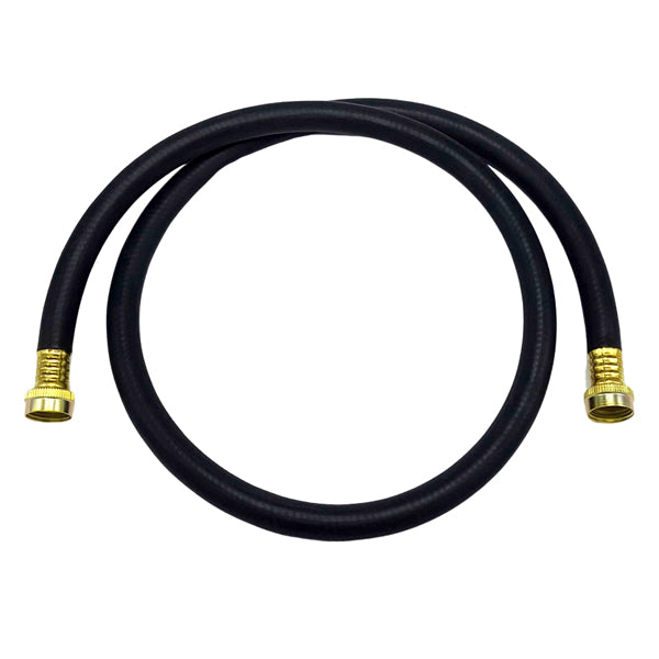 WAL-RICH Wal-Rich 0802505 5 foot heavy duty rubber washing machine inlet hose 1/2 inch ID 3/4 inch female replaces 27-13005