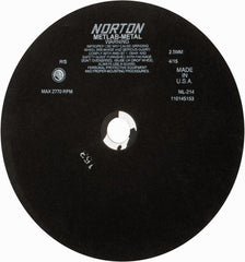 NORTON Norton 66253322156 Cutoff Wheel 13-3/4 in Aluminum Oxide