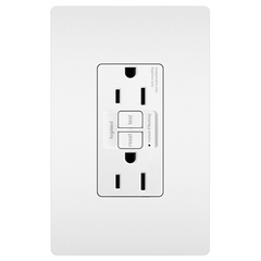 LEGRAND Pass & Seymour 1597NTLTRW Combination Tamper-Resistant 15A Self-Test Night Light/GFCI - White