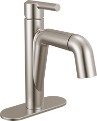 DELTA FAUCET Delta 15849LF-SSPD Nicoli Single Handle Pull-Down Bathroom Faucet 1.2 GPM