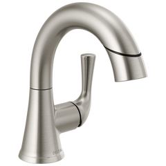 DELTA FAUCET Delta Faucet 533LF-SSPDMPU Kayra Single Handle Pull-Down Bathroom Faucet