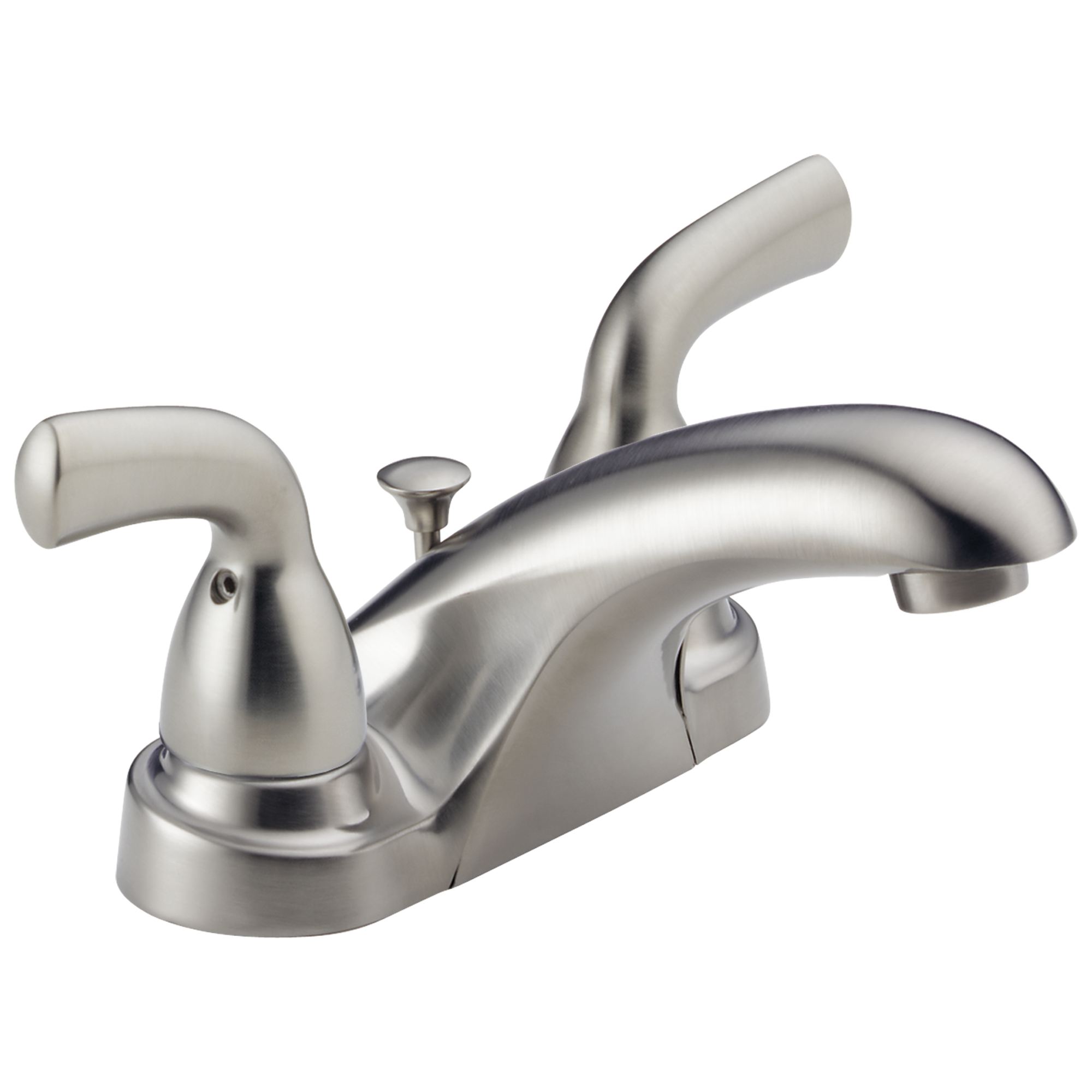 DELTA FAUCET Delta Faucet B2510LF-SS Foundations Two Handle Centerset Bathroom Faucet in Brilliance Stainless