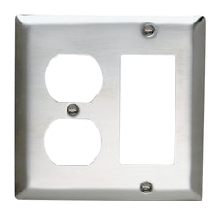 LEGRAND Legrand Pass & Seymour SS826 Stainless Steel 2-Gang Wall Plate