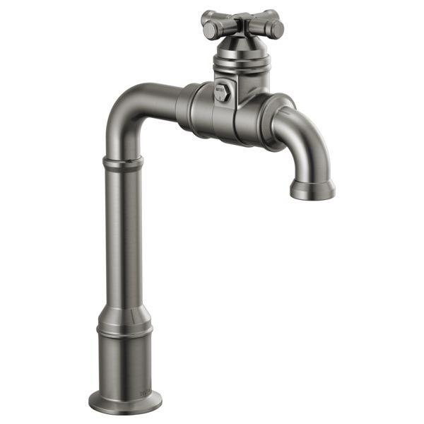 DELTA FAUCET Delta Faucet 1990LFC-KS Broderick Single Handle Bar Faucet in Black Stainless