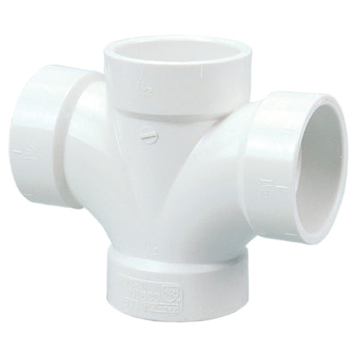 NIBCO FITTINGS 4835R Double Sanitary Tee Hub PVC