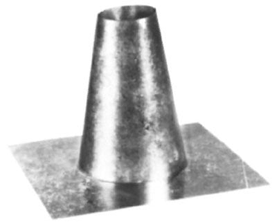 AMERIVENT AmeriVent 5EF 5, 6/12 Pitch, 0.018 G90 Galvanized Steel, Round, Standard, Gas Vent Flashing