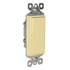LEGRAND Legrand TM870I Decorator Switch, 15 Amp, 120/277V Grounding, Ivory