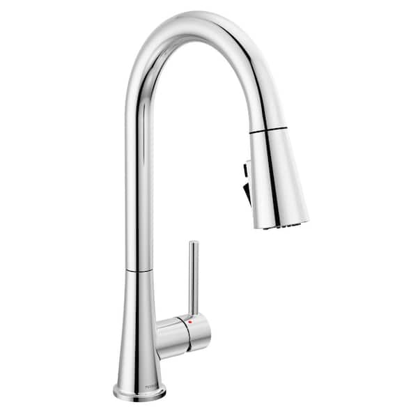 DELTA FAUCET Delta P7946LF Precept Single-Handle Pull Down Sprayer Kitchen Faucet with Deckplate Included