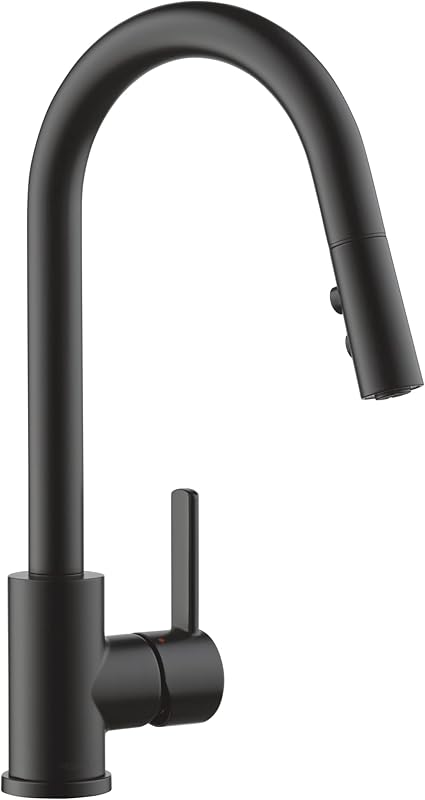 DELTA FAUCET Delta P7946LF Precept Single-Handle Pull Down Sprayer Kitchen Faucet with Deckplate Included