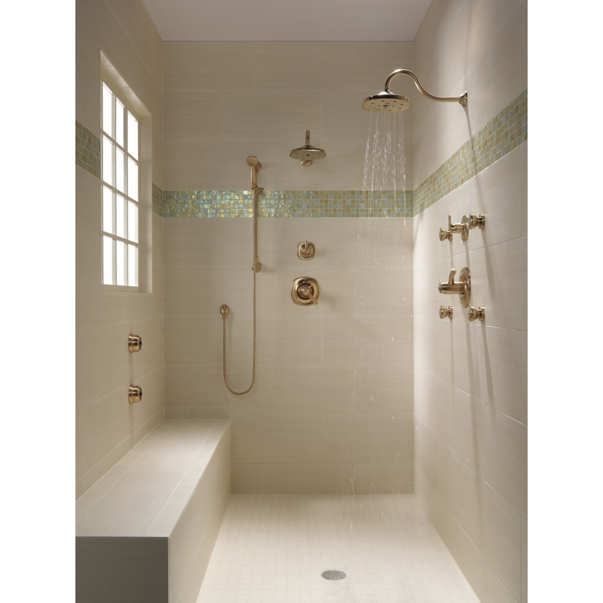 DELTA FAUCET Delta 50102-CZ Surface Mount Body Spray in Champagne Bronze