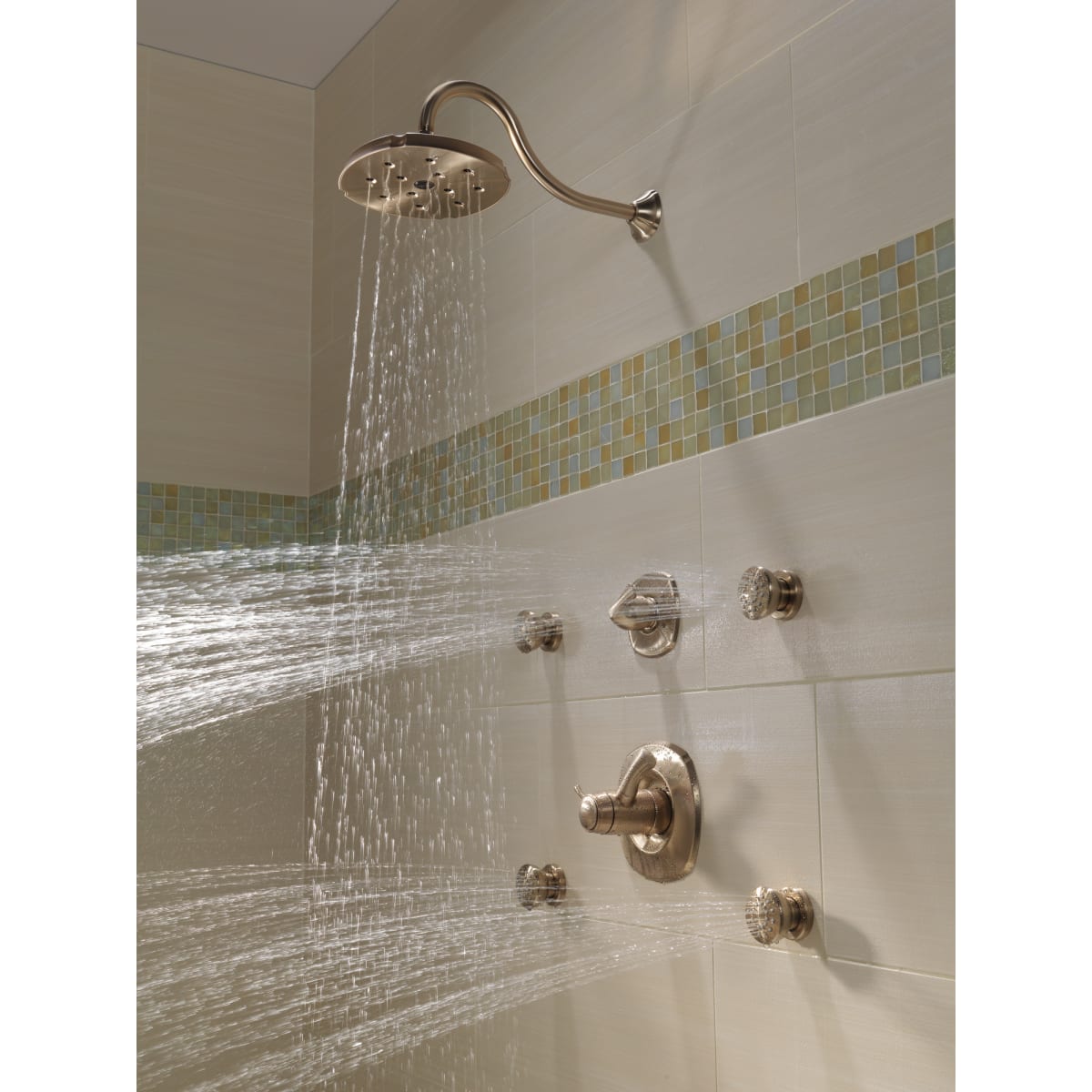 DELTA FAUCET Delta 50102-CZ Surface Mount Body Spray in Champagne Bronze