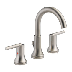 DELTA FAUCET Delta 3559-SSMPU-DST Trinsic Two Handle Widespread Bathroom Faucet