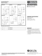 DELTA FAUCET Delta Faucet U4929-SS-PK 3-Way Shower Arm Diverter for Handshower, Stainless, 3.00 x 3.00 x 3.00 inches