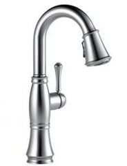 DELTA FAUCET Delta 9997-AR-PR-DST Cassidy Single Handle Pulldown Bar/Prep Kitchen Faucet