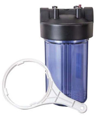FRANKLIN ELECTRIC Sterling HJ10-K-CLEAR Clear Filter Housing with O-Ring, Bracket, and Wrench, 2 in Inlet/Outlet
