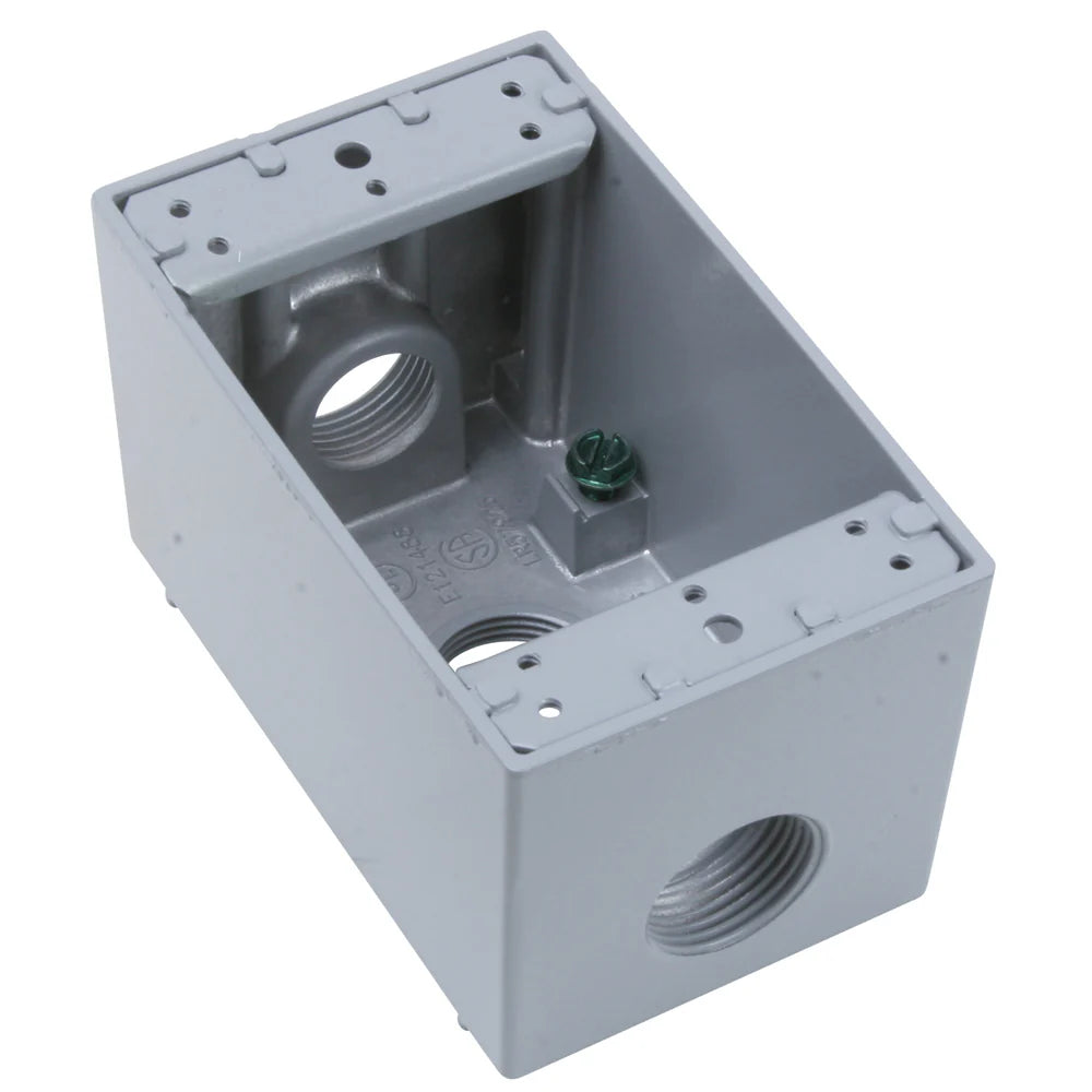 LEGRAND Legrand WPBD33 Weatherproof 1 Gang Deep Box 3 Hole 3/4 Replacement MPN