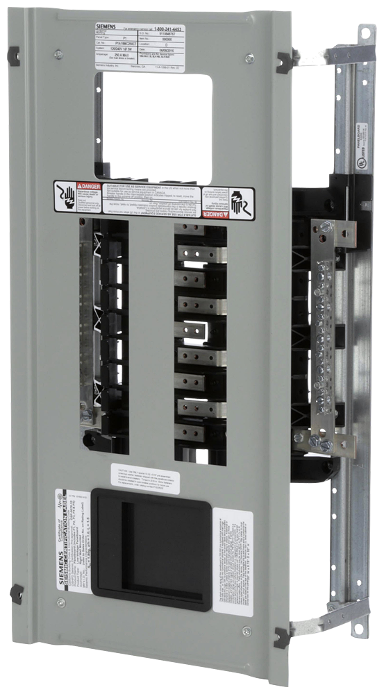 SIEMENS Siemens P1A18MC250CT 120/240 Volt 250 Amp 18 Circuit 1-Phase 3-Wire Copper Bus Convertible Main Panelboard Interior