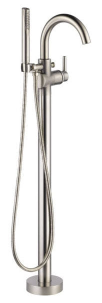 DELTA FAUCET Delta Faucet T4759-SSFL Single Handle Floor Mount Tub Filler Trim with Hand Shower