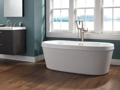 DELTA FAUCET Delta Faucet T4759-SSFL Single Handle Floor Mount Tub Filler Trim with Hand Shower