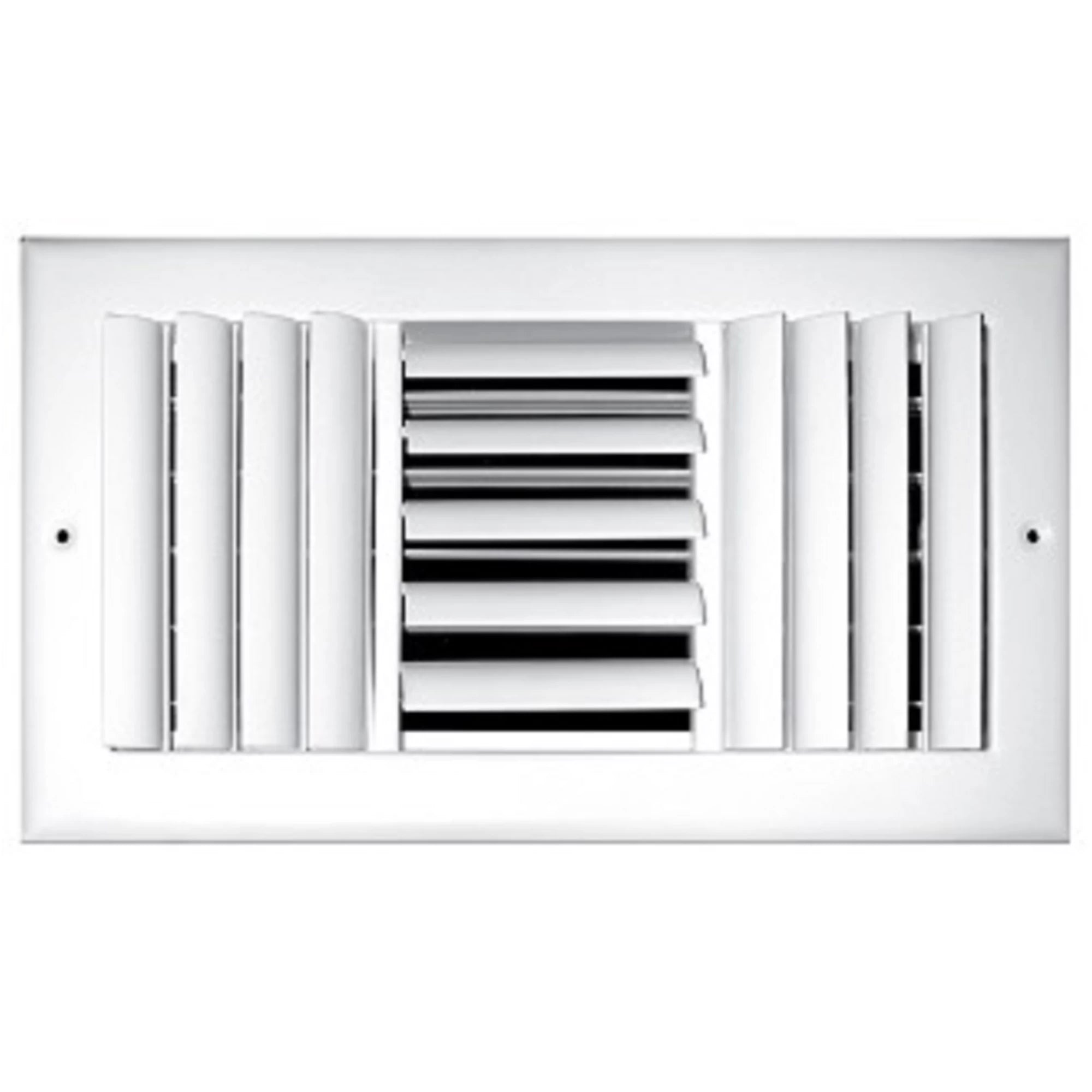 TRUAIRE TRUaire 304O08X08 8 Inch x 8 Inch 4-Way White Adjustable Wall Ceiling Register with Opposed Blade Damper