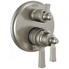 DELTA FAUCET Delta T27956-CZ Dorval Traditional 2-Handle Monitor 17 Series Valve Trim with 6