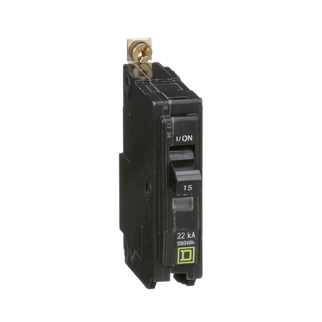 SCHNEIDER ELECTRIC Square D QOB115VH Miniature Circuit Breaker 15 Amp 120/240 Volt