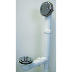 WATCO Watco 500-PP-PVC-CP 500 Series 16 in. Plastic Lift and Turn Drain in Chrome Plated