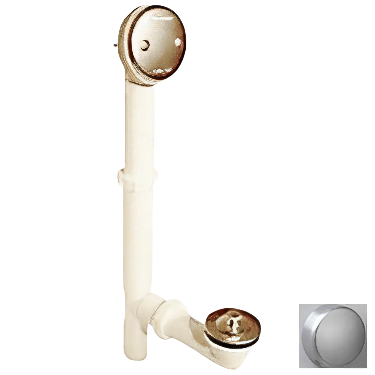 WATCO Watco 500-PP-PVC-CP 500 Series 16 in. Plastic Lift and Turn Drain in Chrome Plated