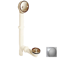 WATCO Watco 500-PP-PVC-CP 500 Series 16 in. Plastic Lift and Turn Drain in Chrome Plated