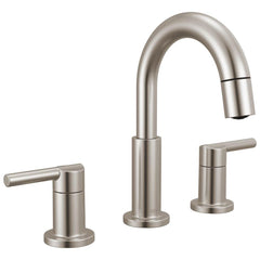 DELTA FAUCET Delta Faucet 35749LF-SSPD Nicoli Pull-Down Spout 8 in. Widespread Double Handle Bathroom Faucet
