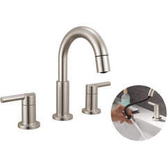 DELTA FAUCET Delta Faucet 35749LF-SSPD Nicoli Pull-Down Spout 8 in. Widespread Double Handle Bathroom Faucet