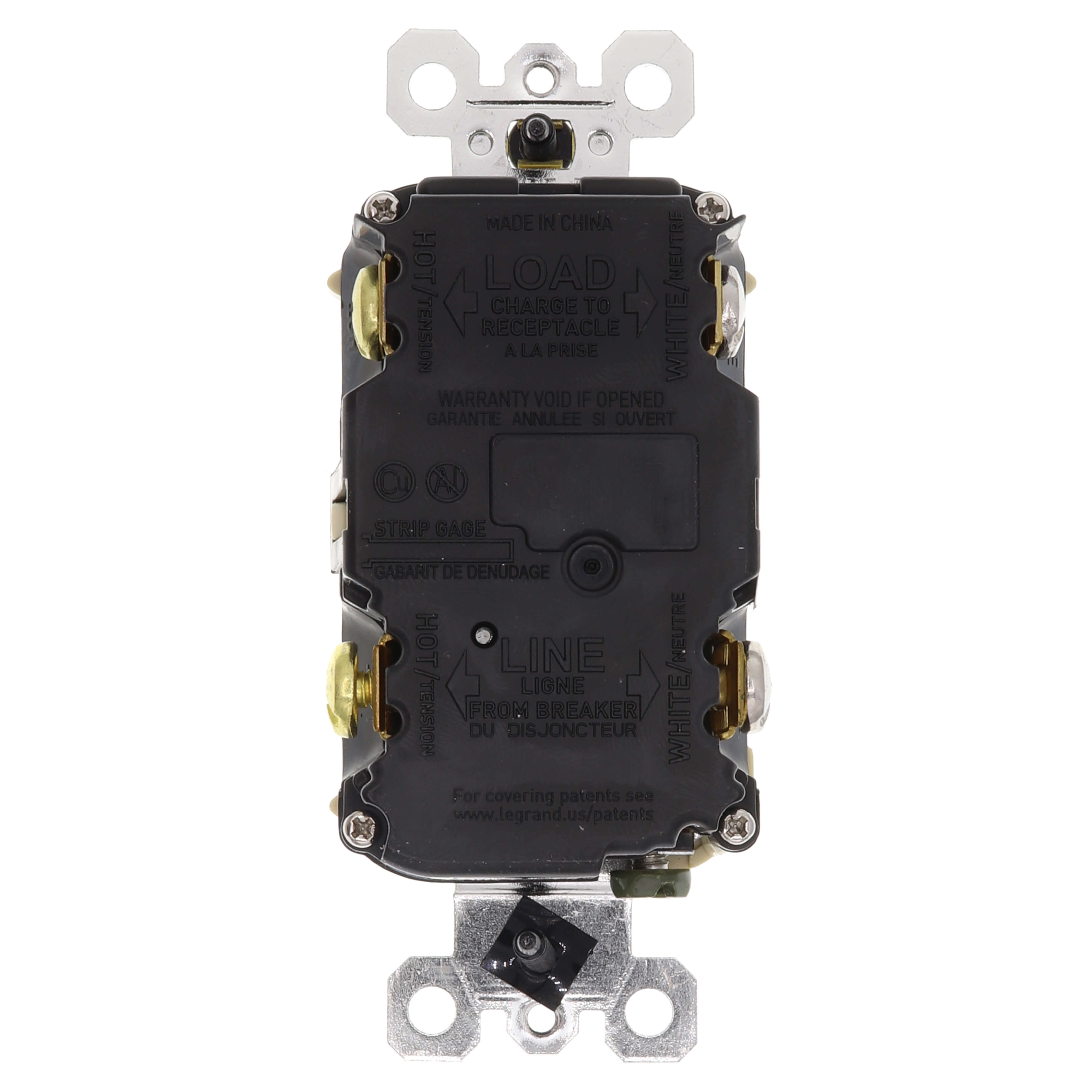 LEGRAND Pass & Seymour 1597-TRWRI Weather-Resistant Self-Test GFCI 15A 125V Ivory
