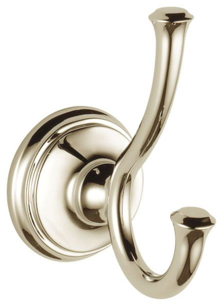 DELTA FAUCET Delta Faucet 79735-PN Double Robe Hook in Brilliance Polished Nickel