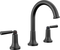 DELTA FAUCET Delta Faucet 3535-BLMPU-DST Saylor Two Handle Widespread Bathroom Sink Faucet in Matte Black