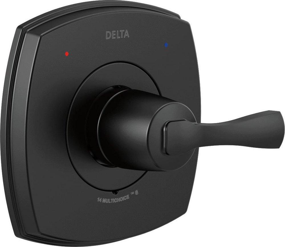 DELTA FAUCET Delta Faucet T14076-BL Stryke 14 Series Single Handle Valve Trim in Matte Black