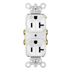 LEGRAND Legrand 5362CDW 20A 125V Dual Control Duplex Outlet White